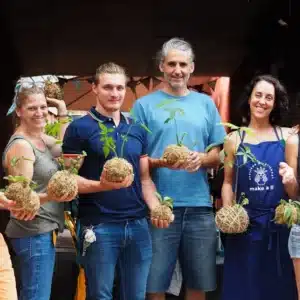 Make & Chill brunch kokedama au Coin des voyageurs