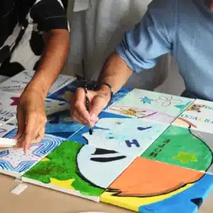 Peignez votre fresque collaborative en team building