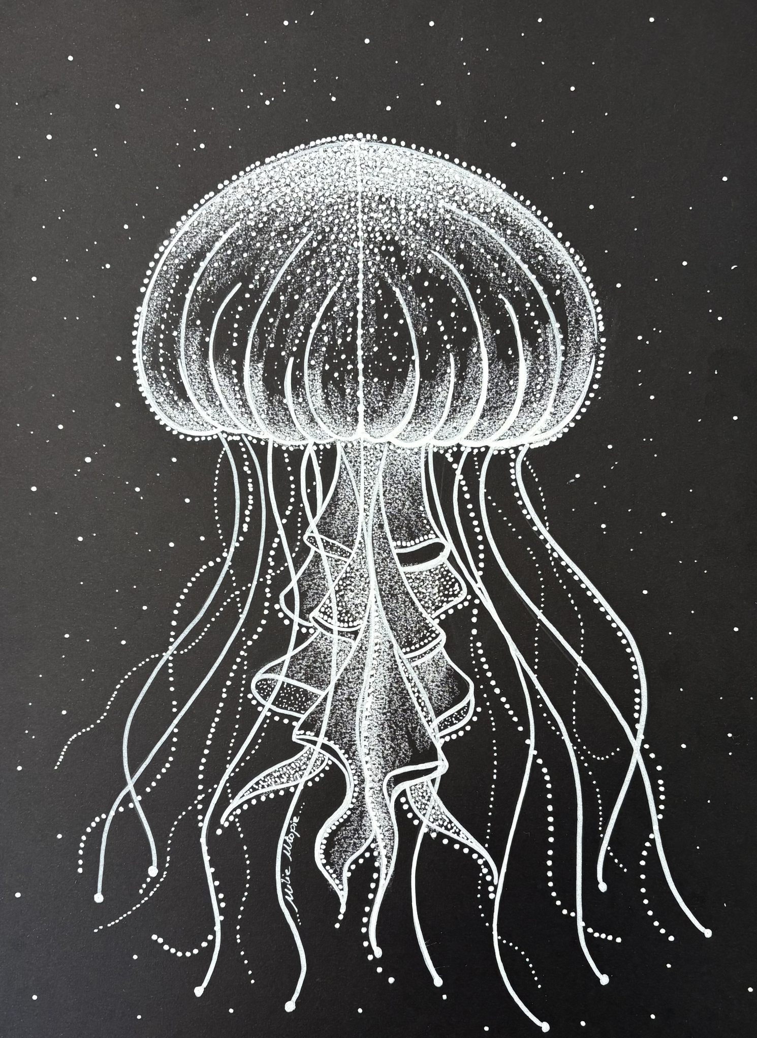 Initiez-vous au dessin sur papier noir - Make a li
