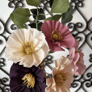 Confectionnez une fleur délicate en papier crépon