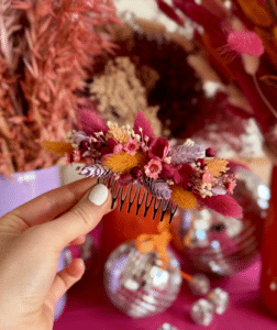 Fabriquez votre accessoire en fleurs séchées