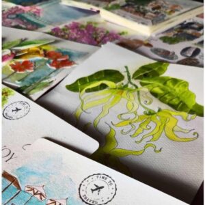 Atelier aquarelle à La réunion
