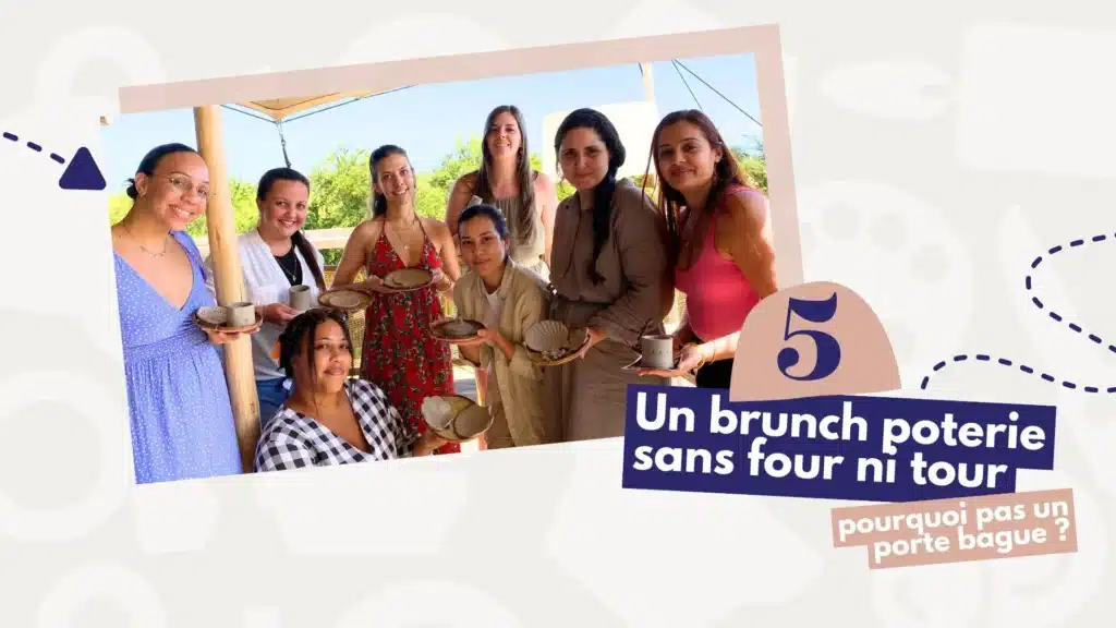Brunch poterie, atelier modelage de terre auto-durcissante