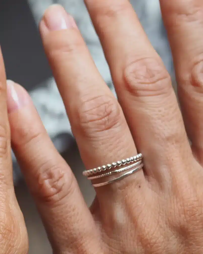 Atelier trio de bagues en argent à La Réunion